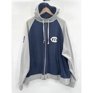 VTG Y2K Mens Champion XL Sweatshirt Full Zip Hooded Pocket Classic Retro 90s